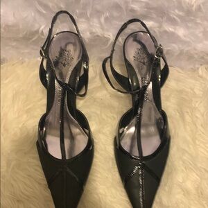 J.Renee Black Strappy Heels